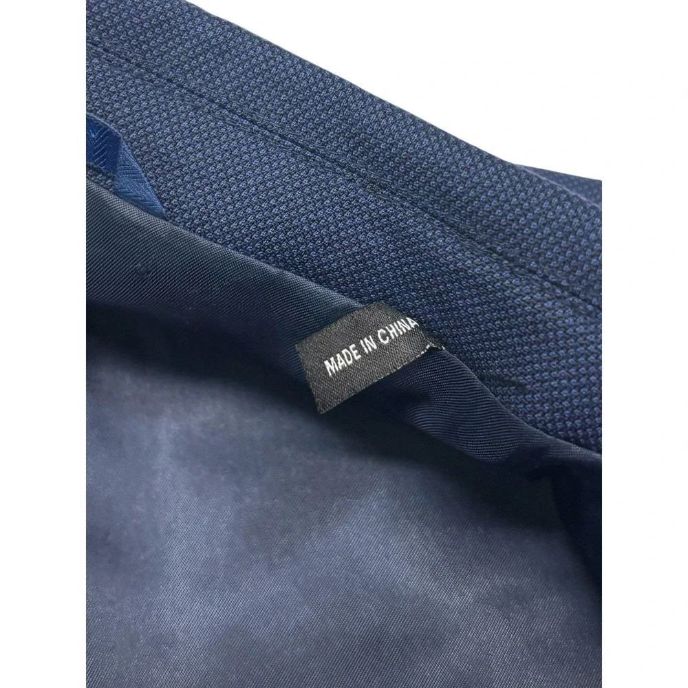 S‎ Cohen 56 R Navy Blue Blazer Jacket Sport Suit Coat All Season Wool Soft
